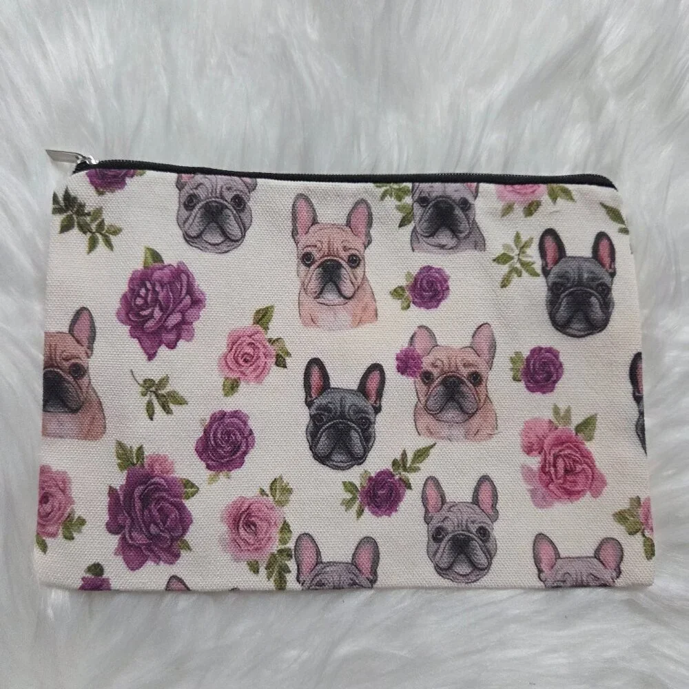 French Bulldog Design Zipper Pouch